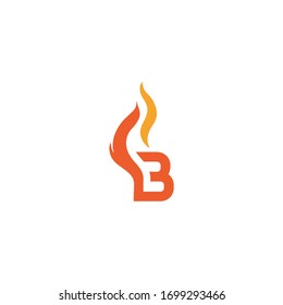 Icono de las iniciales del diseño del logotipo B