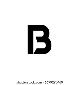 Icono de las iniciales del diseño del logotipo B