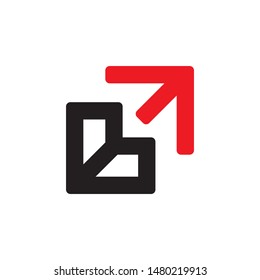 B logo initial letter design template vector illustration