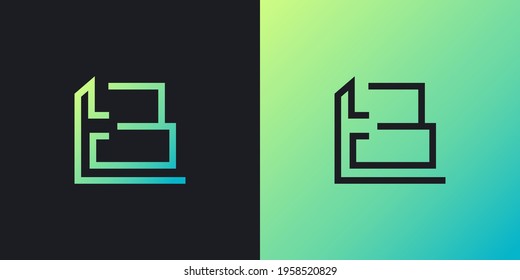B logo. Initial letter B logo design with simple and minimalist concept