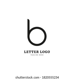 B logo. Initial letter B logotype. Simple concept for company and business.