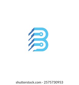 B logo interior design technology