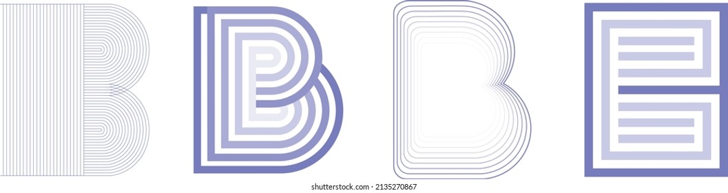 B logo letter Alphabet B Design