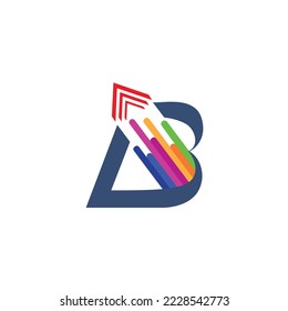 b logo letter b logo arrow design