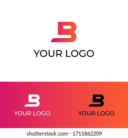 B logo letter logo design minimal and modern logotype