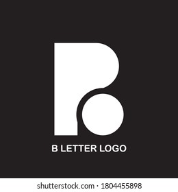 B Logo. B Letter Design Vector Illustration Modern Monogram Icon.