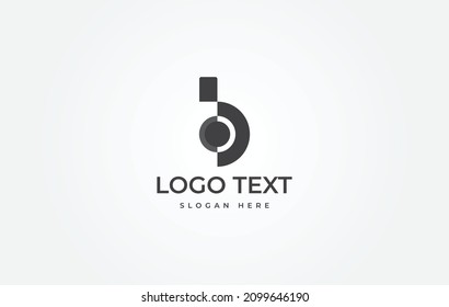 B Logo, B Letter Design Vector Illustration Modern Monogram icon.