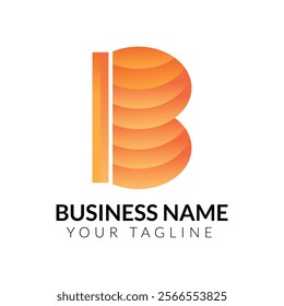 b logo b letter logo b gradient logo