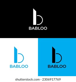 Logotipo B, elementos de plantilla de diseño de iconos del logotipo de la letra B, logotipo de la letra abstracta B, vector de plantilla de logotipo de la letra B, minimalista.