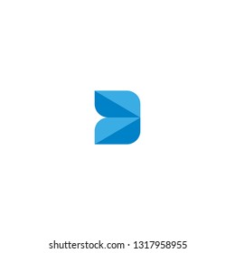 B Logo Letter initial Designs Templete abstrac