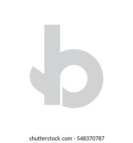b logo letter typography design for brand and company identity