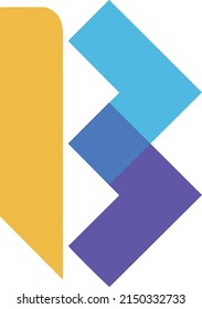 B logo, modern design, Abstract 