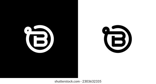 B Logo, B Monogram, Initial B Logo, Letter B Logo, Icon, Vector