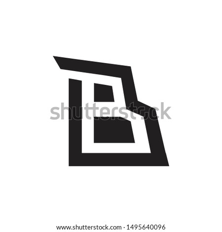 b logo simle and minimalist