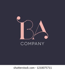 B A logo template