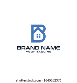 b logo template designs vector