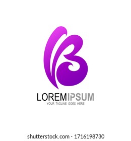 B logo, V and B logo design combination, Simple icons