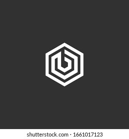B logo vector icon download template