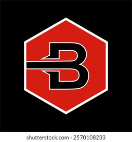 B logo vector for product name or company label