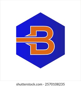 B logo vector for product name or company label