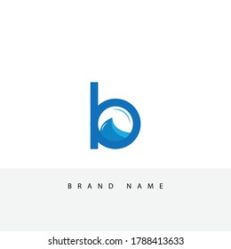 B Logo With Water Splash