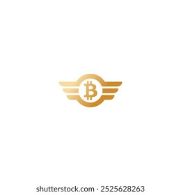 B-Logo Flügel Element Gold Design Technologie