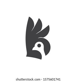 the B logo for the word bird, in abstract form
