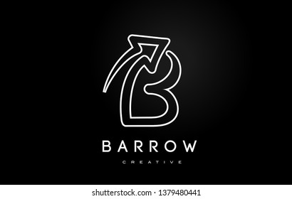 B Logo.B Letter Design Vector Illustration Modern Monogram Icon.