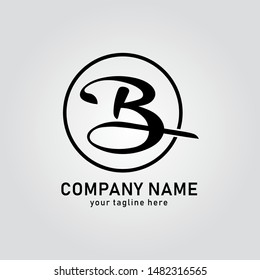 B Logo.B Letter Icon Design Vector Illustration.