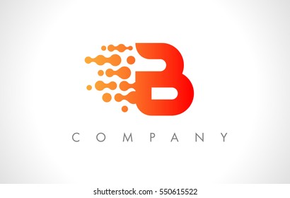 B Logo.B Letter Icon Design Vector Illustration.