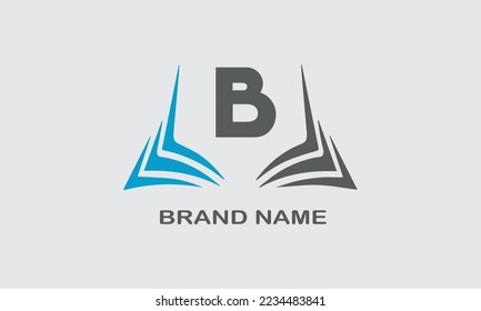 B Logo.Letter B Design Vector Illustration Modern Monogram Icon