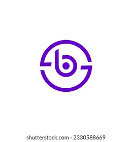 B lowercase logo identity line element corporate design concept,label,art,emblem,vector,elegant icon
