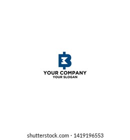 B and M Coin Logo Design Vector