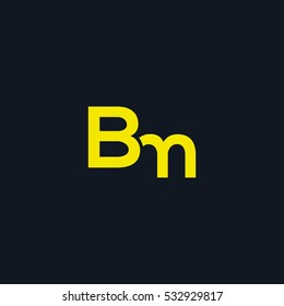 B & M  Letter logo design vector element
