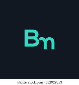 B & M  Letter logo design vector element
