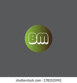 Diseño monográfico del logotipo de la letra M