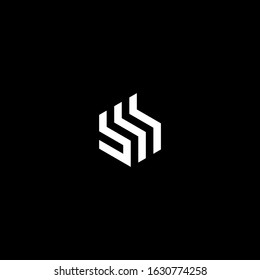 B and M letter logos