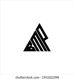 B M P Brief Logo kreatives Design. BMP-Symbol