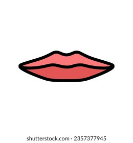 b m p letter mouth animate color icon vector. b m p letter mouth animate sign. isolated symbol illustration