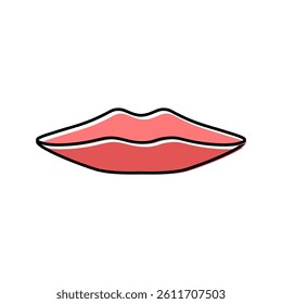 b m p letter mouth animate color icon vector. b m p letter mouth animate sign. isolated symbol illustration