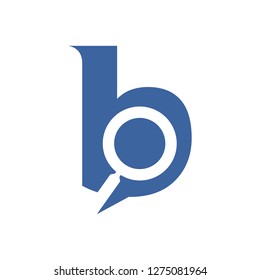B magnifier logo