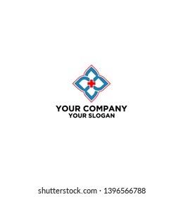 B Medical Logo Design Vector