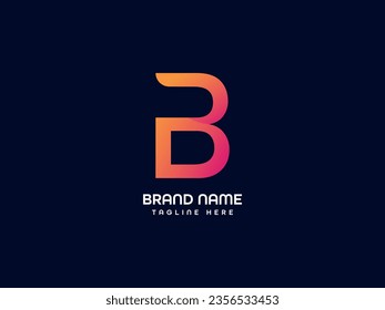 b modernes Logo-Design