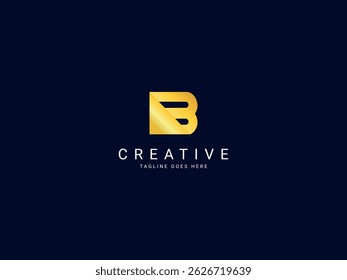b modern letter logo design