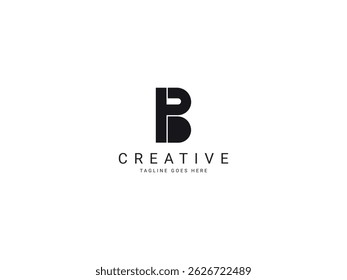 b modern letter logo design