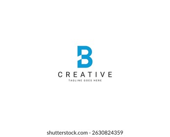 b modern letter logo design