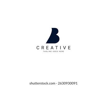 b modern letter logo design