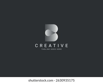 b modern letter logo design