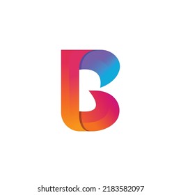 B Modern Logo Design B Letter Stock Vector (Royalty Free) 2183582097 ...