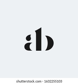 A & B monogram fashion logo.